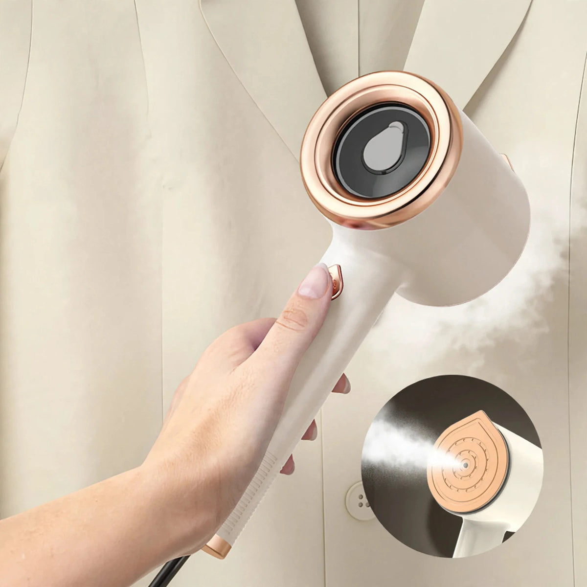 Mini Handheld Garment Steamer — Portable Travel Clothes Steamer